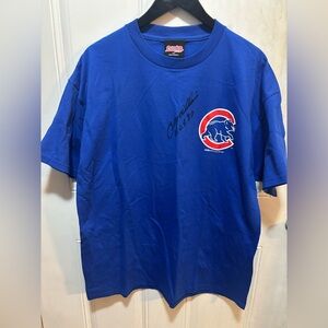 Billy Williams HOF 87 Signed Chicago Cubs T-Shirt NWT XL